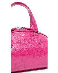 Женская ярко-розовая кожаная сумка от Rochas