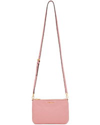 Женская ярко-розовая кожаная сумка от Miu Miu