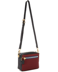 Женская ярко-розовая кожаная сумка от Kenzo