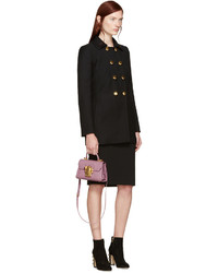 Женская ярко-розовая кожаная сумка от Dolce & Gabbana