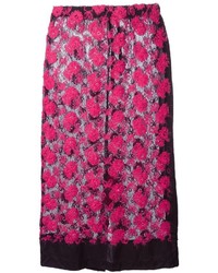 Ярко-розовая кружевная юбка-карандаш от Comme des Garcons