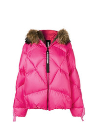 Женская ярко-розовая куртка-пуховик от As65
