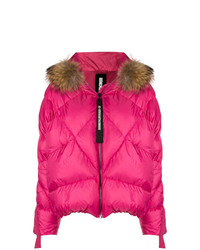 Женская ярко-розовая куртка-пуховик от As65