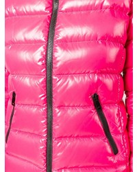 Женская ярко-розовая куртка-пуховик от Moncler