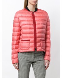Женская ярко-розовая куртка-пуховик от Moncler