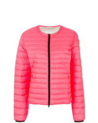 Женская ярко-розовая куртка-пуховик от ECOALF
