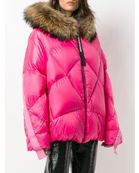 Женская ярко-розовая куртка-пуховик от As65