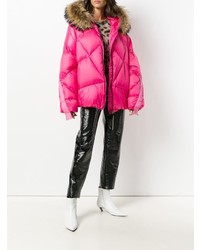 Женская ярко-розовая куртка-пуховик от As65