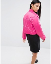 Женская ярко-розовая куртка-пуховик от Asos