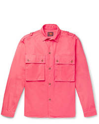 Мужская ярко-розовая куртка-рубашка от The Workers Club