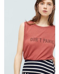 Женская ярко-розовая майка от Mango