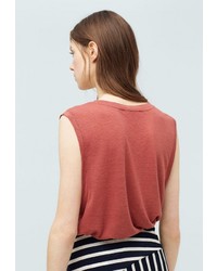 Женская ярко-розовая майка от Mango