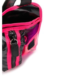 Мужская ярко-розовая поясная сумка из плотной ткани от Marcelo Burlon County of Milan