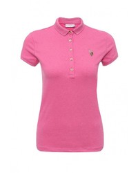Женская ярко-розовая рубашка поло от U.S. Polo Assn.