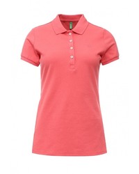 Женская ярко-розовая рубашка поло от United Colors of Benetton