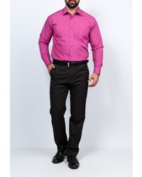 Мужская ярко-розовая рубашка с длинным рукавом от GREG