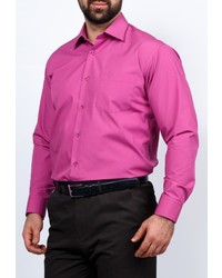 Мужская ярко-розовая рубашка с длинным рукавом от GREG
