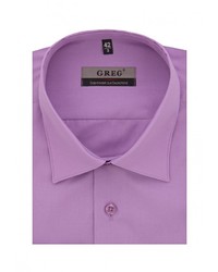 Мужская ярко-розовая рубашка с длинным рукавом от GREG