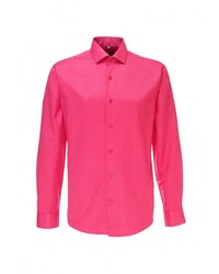 Мужская ярко-розовая рубашка с длинным рукавом от GREG
