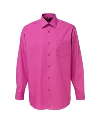 Мужская ярко-розовая рубашка с длинным рукавом от GREG