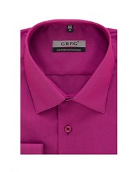 Мужская ярко-розовая рубашка с длинным рукавом от GREG