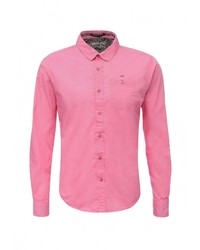 Мужская ярко-розовая рубашка с длинным рукавом от Mezaguz