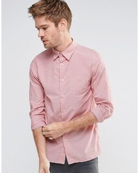 Мужская ярко-розовая рубашка с длинным рукавом от Selected