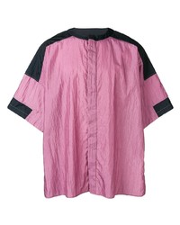 Мужская ярко-розовая рубашка с коротким рукавом с принтом от Ambush