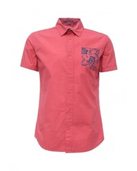 Мужская ярко-розовая рубашка с коротким рукавом от Fresh Brand