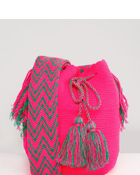 Ярко-розовая сумка-мешок от Jardin Del Cielo