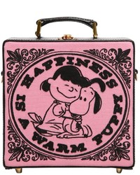 Ярко-розовая сумка с вышивкой