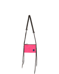 Ярко-розовая сумка через плечо из плотной ткани от Off-White