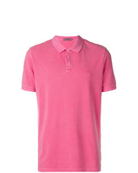 Мужская ярко-розовая футболка-поло от Calvin Klein Jeans