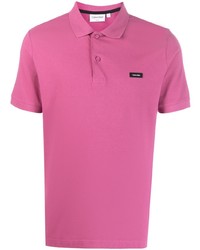 Мужская ярко-розовая футболка-поло от Calvin Klein