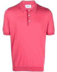 Мужская ярко-розовая футболка-поло от D4.0