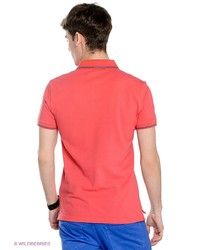 Мужская ярко-розовая футболка-поло от Fred Mello