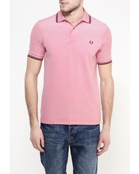 Мужская ярко-розовая футболка-поло от Fred Perry