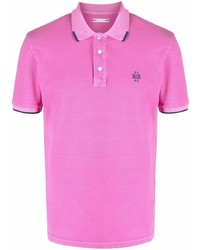 Мужская ярко-розовая футболка-поло от Jacob Cohen