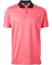 Мужская ярко-розовая футболка-поло от Lanvin
