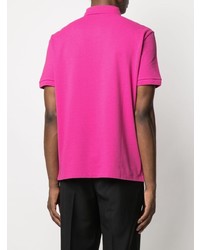 Мужская ярко-розовая футболка-поло от Valentino