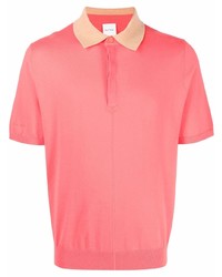 Мужская ярко-розовая футболка-поло от Paul Smith