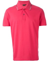 Мужская ярко-розовая футболка-поло от Paul Smith