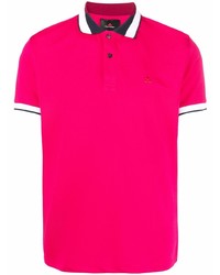 Мужская ярко-розовая футболка-поло от Peuterey