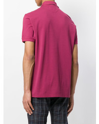 Мужская ярко-розовая футболка-поло от Isaia