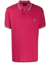 Мужская ярко-розовая футболка-поло от PS Paul Smith