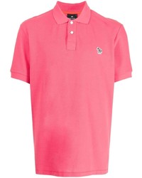 Мужская ярко-розовая футболка-поло от PS Paul Smith