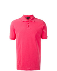 Мужская ярко-розовая футболка-поло от Y-3