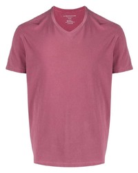 Мужская ярко-розовая футболка с v-образным вырезом от Majestic Filatures