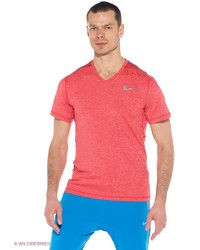 Мужская ярко-розовая футболка с v-образным вырезом от Nike