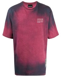 Мужская ярко-розовая футболка с круглым вырезом с принтом тай-дай от Mauna Kea